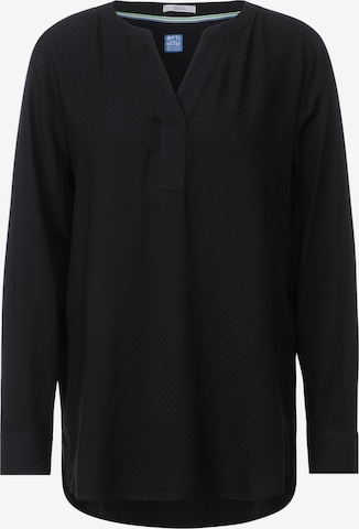 CECIL Blouse 'Dobby' in Black: front
