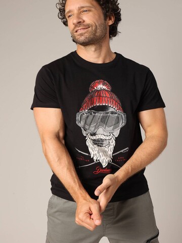 T-Shirt ' PABLO ' Deeluxe en noir : devant
