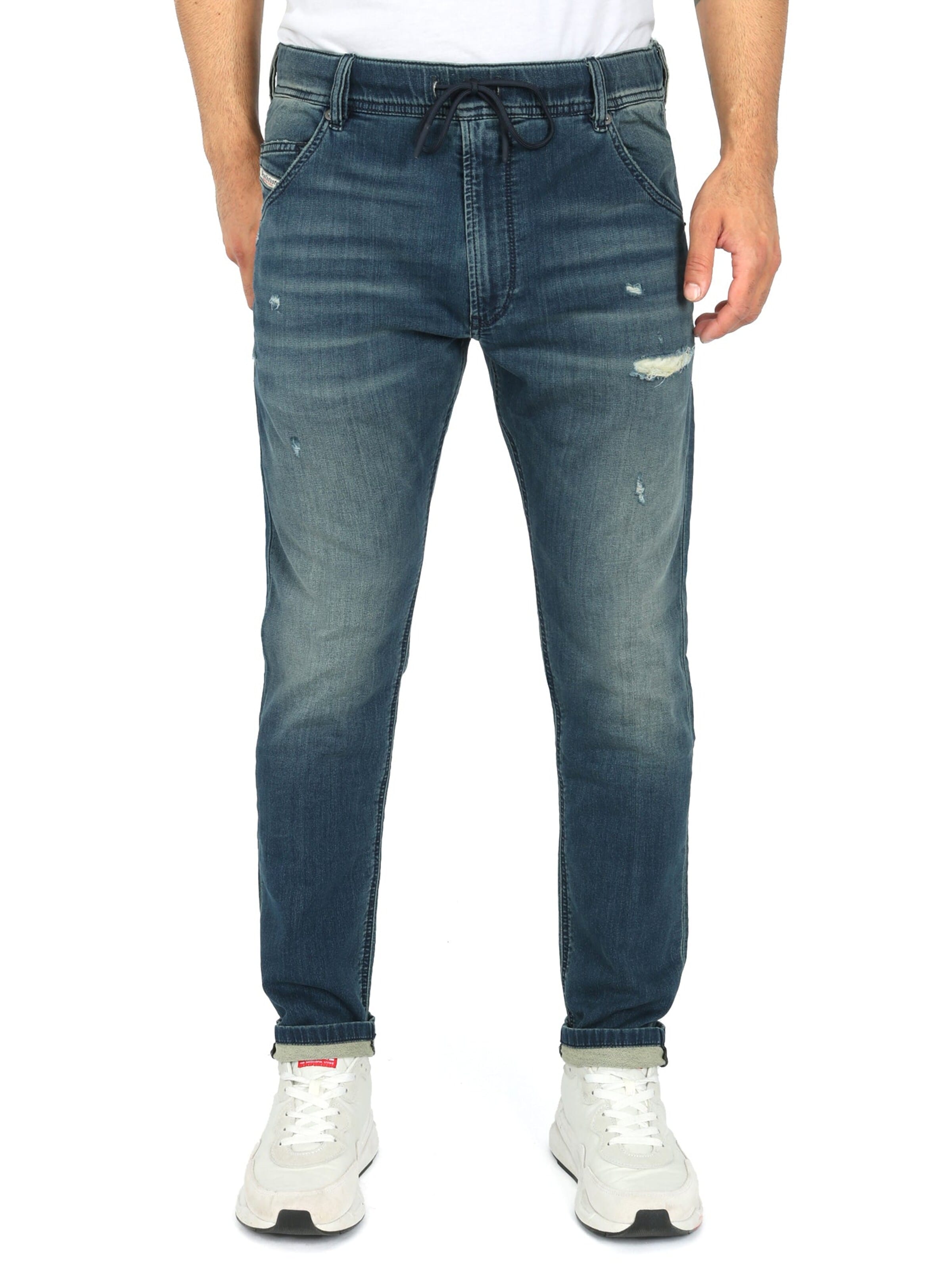 DIESEL Tapered Jeans 'Superstretch JoggJeans Krooley' in Blauw: voorkant