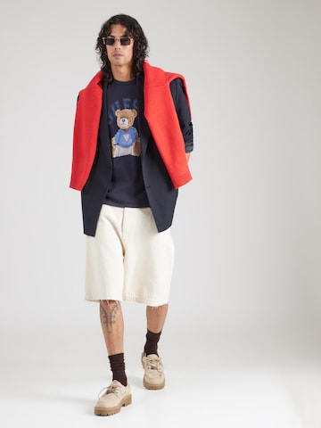 GUESS Футболка 'BEAR' в Синий