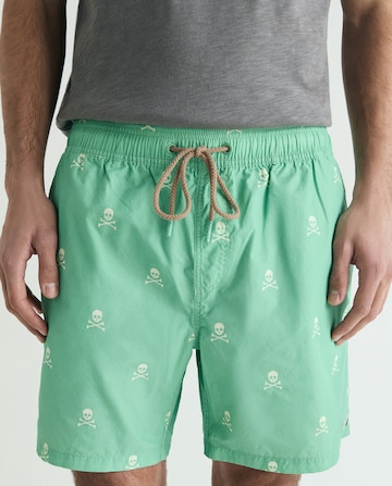 Scalpers Classic Skull Swimsuit ' ' in Grün: Vorderseite