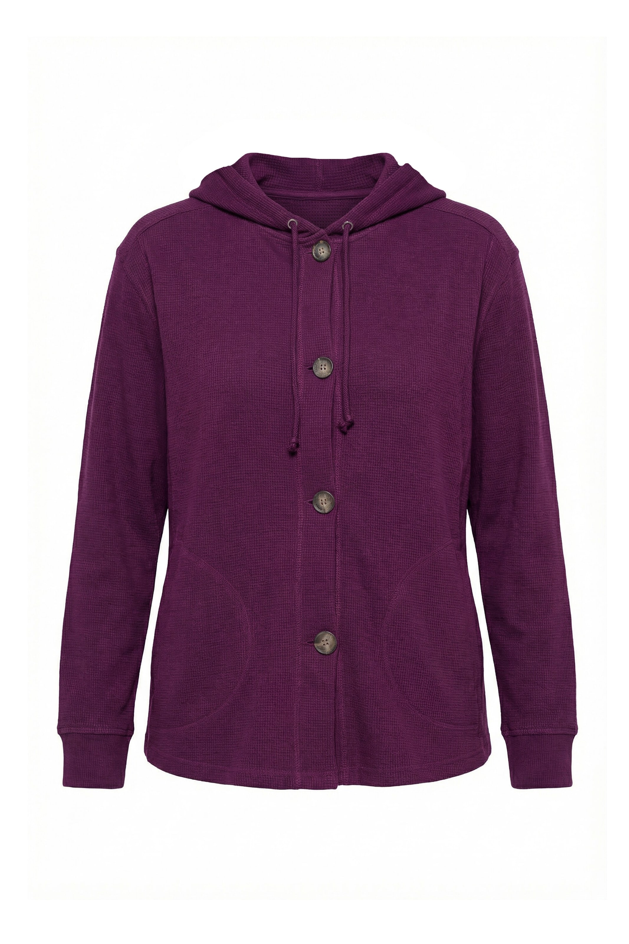 Ulla Popken Sweatjacke in Lila: Vorderseite