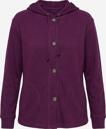 Ulla Popken Sweatjacke in Lila: Vorderseite