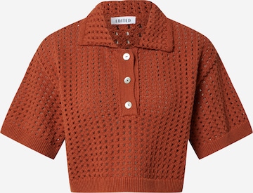 EDITED Sweater 'Jule' in Brown: front