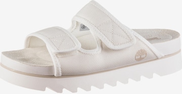 TIMBERLAND - Sapato aberto 'Santa Monica' em branco: frente