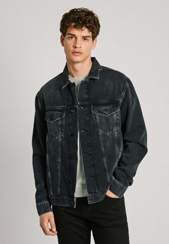 Pepe Jeans Übergangsjacke ' RELAXED JACKET ' in Schwarz: Vorderseite
