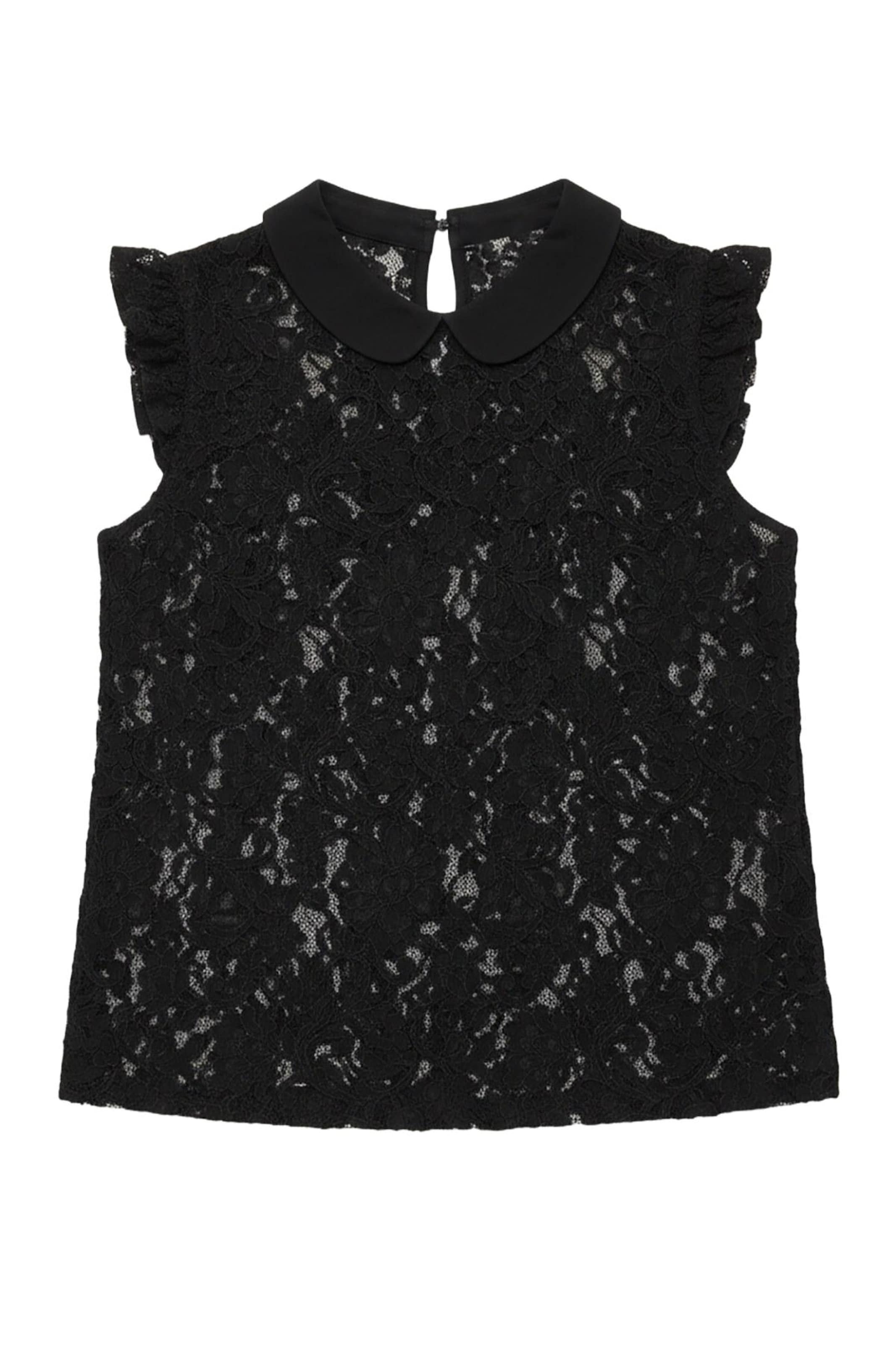 Alexa Dash Bluse in Schwarz: Vorderseite