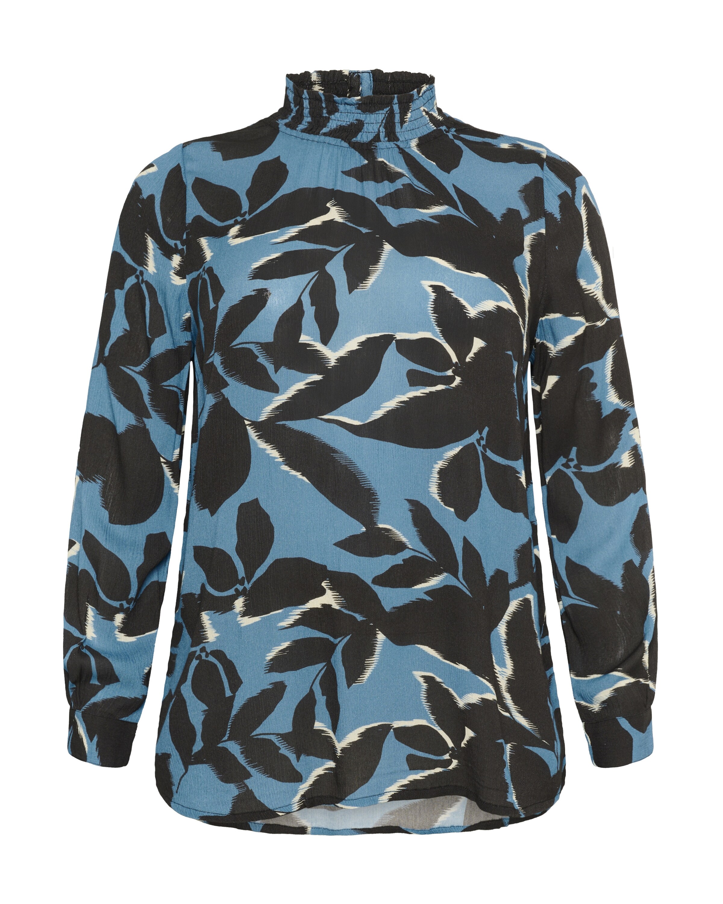 KAFFE CURVE Bluse 'Ami' in Blau: Vorderseite