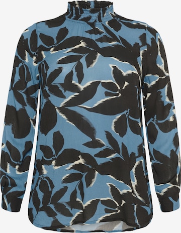 Chemisier 'Ami' KAFFE CURVE en bleu : devant