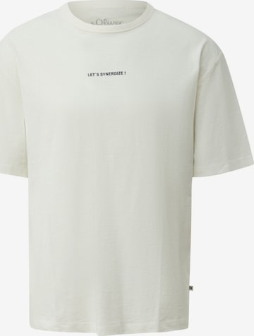 s.Oliver Shirt 's.Oliver - Heren t-shirt' in Wit: voorkant
