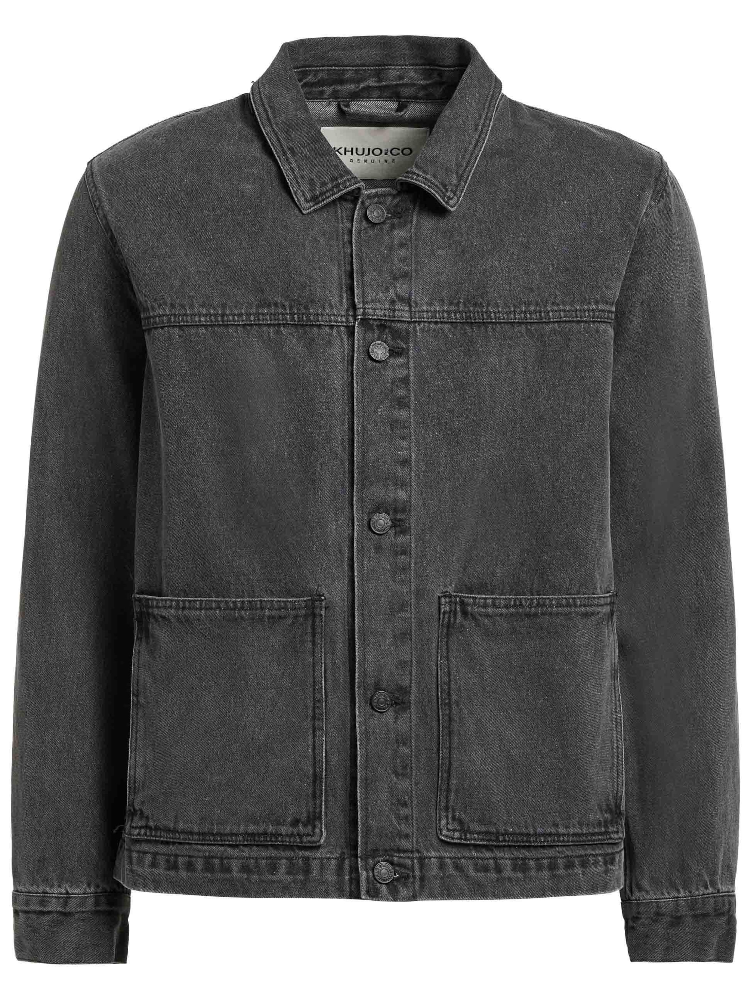 Veste mi-saison 'Barto' khujo en noir : devant