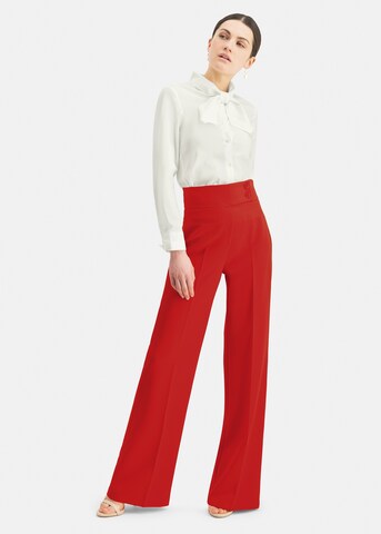 Nicowa Wide leg Broek 'Coreana' in Rood