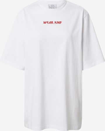 WEARKND Тениска в бяло: отпред