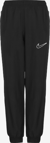 Effilé Pantalon de sport 'Academy 23' NIKE en noir : devant