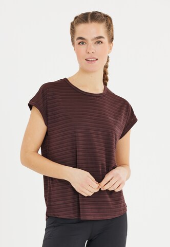 T-shirt fonctionnel 'Limko' ENDURANCE en marron : devant