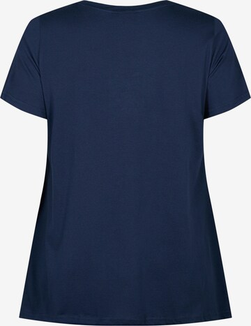 Zizzi Shirt 'VDANNA' in Blauw