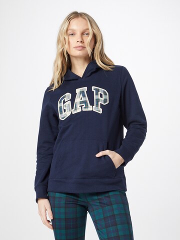 Sweat-shirt 'NOVELTY' GAP en bleu : devant