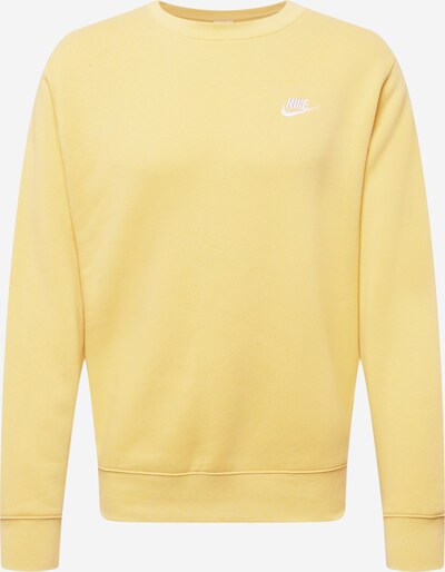 Nike Sportswear Sweat-shirt en citron vert / blanc, Vue avec produit