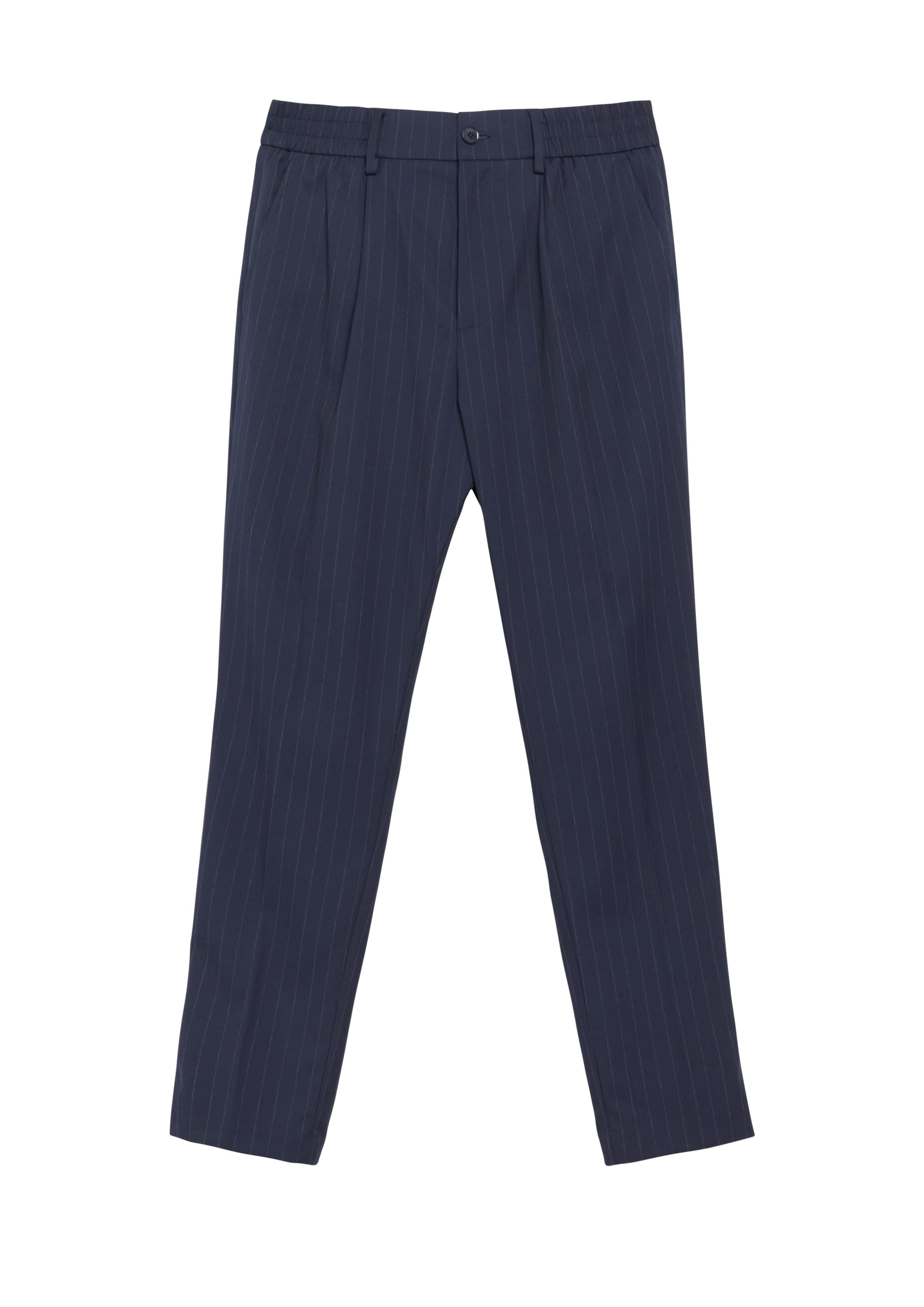 Regular Pantalon à pince 'Pure' s.Oliver en bleu : devant
