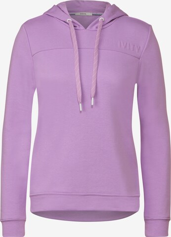 CECIL Sweatshirt in Purple: front
