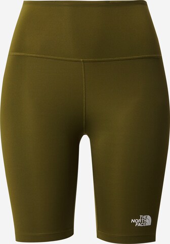 Skinny Pantaloni sport 'FLEX' de la THE NORTH FACE pe verde: față