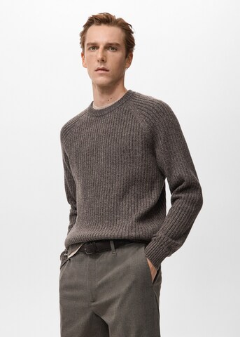 MANGO MAN Sweater 'Joan' in Brown