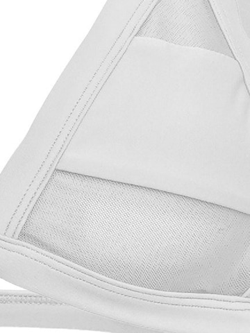 La Michaux Bralette Bikini Top 'FIERCE' in White