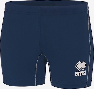 Errea Skinny Workout Pants in Blue: front