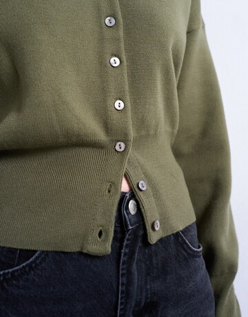 TOPSHOP Πλεκτή ζακέτα σε πράσινο