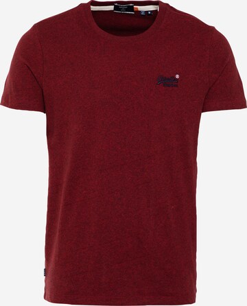 Superdry Tapered T-Shirt in Rot: predná strana