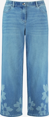 SAMOON Wide leg Jeans in Blue: front