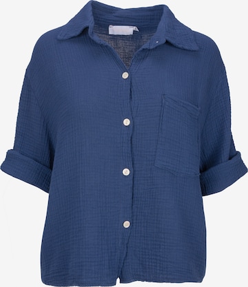 Seasons of April Bluse 'Celina' in Blau: Vorderseite