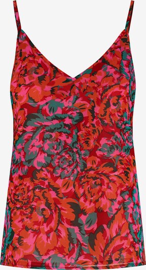 Shiwi Top 'CUBA' in de kleur Donkergroen / Sinaasappel / Fuchsia / Rood / Zwart, Productweergave