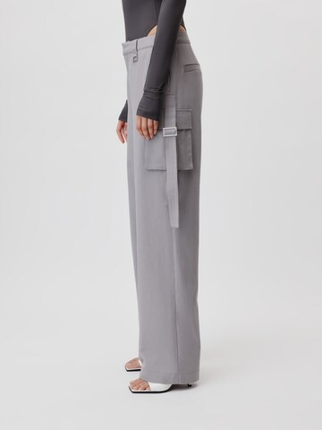 LeGer by Lena Gercke Loose fit Cargo trousers 'Eve Tall' in Grey