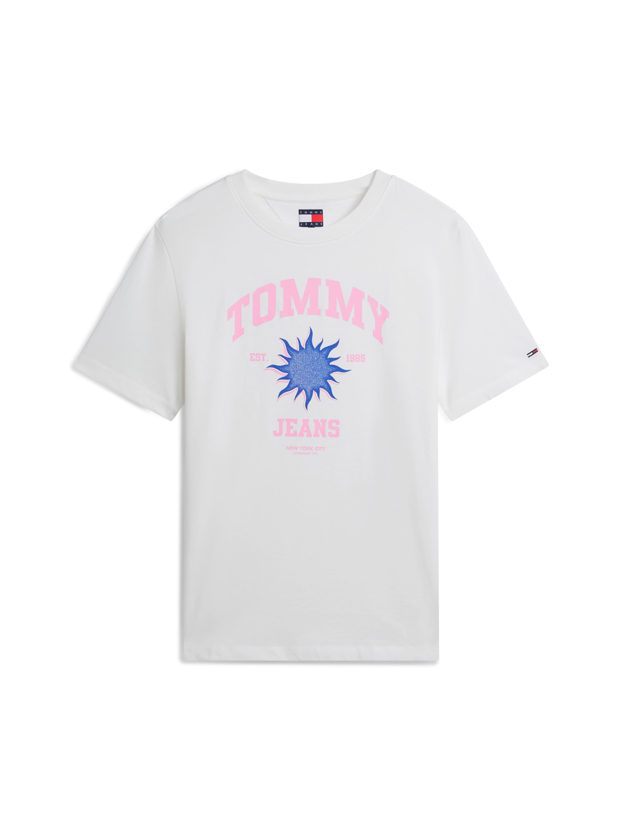 Maglietta 'NOVELTY' di Tommy Jeans in bianco: frontale