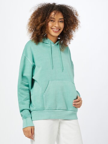 WEEKDAY Sweatshirt 'Alisa' i grøn: forside