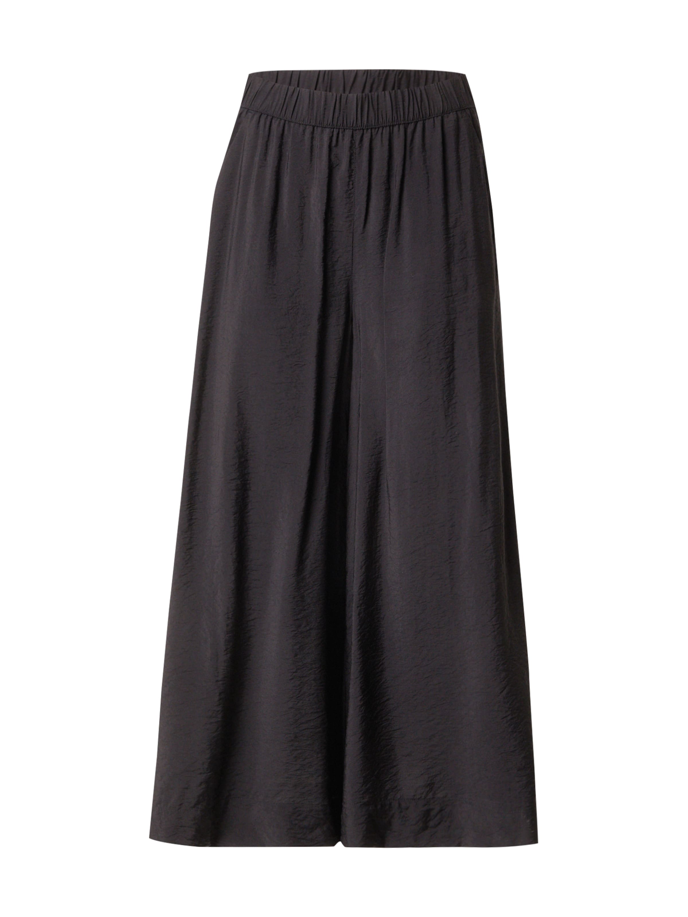 s.Oliver Wide leg Broek in Zwart: voorkant