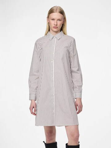 PIECES Blousejurk 'PCPenny' in Wit: voorkant