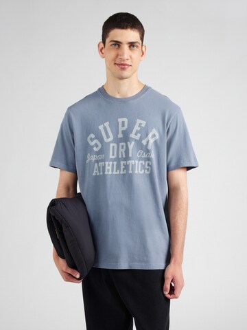 Superdry T-shirt 'ATHLETIC ESS' i blå: framsida