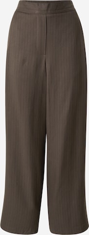 ruda TOPSHOP Plačios klešnės Klostuotos kelnės: priekis