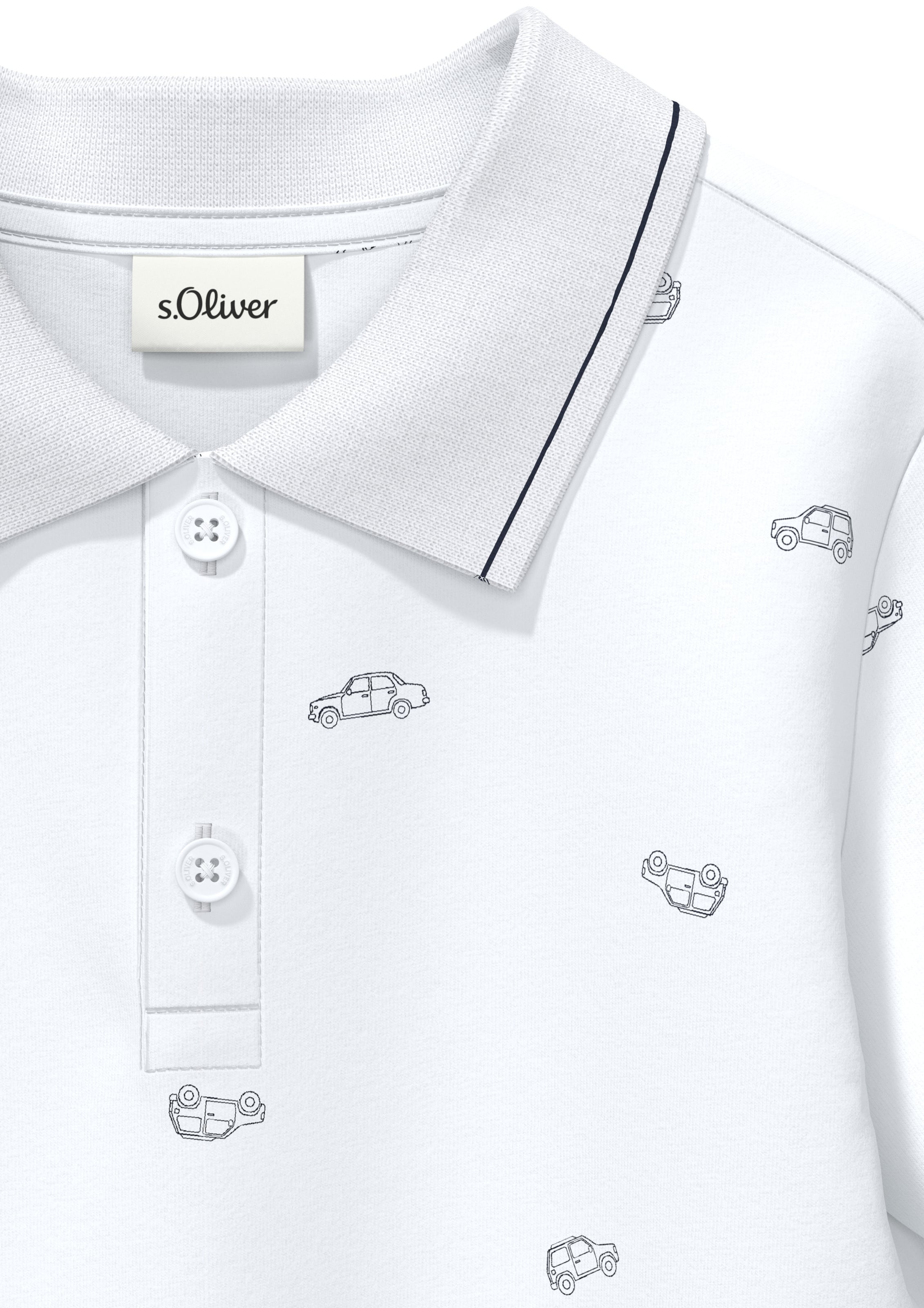 s.Oliver Poloshirt in Weiß