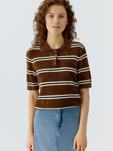 OUI Pullover in Braun: Vorderseite