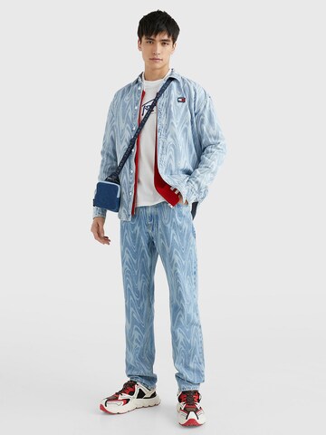 Tommy Jeans Regular Fit Hemd in Blau