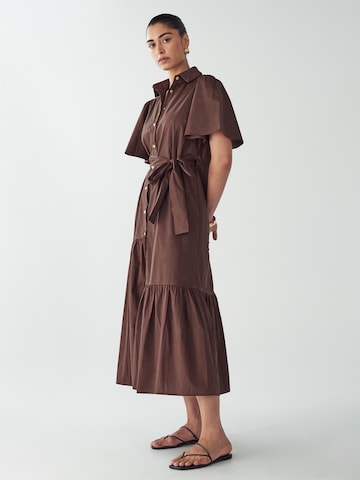 Willa Blousejurk 'Bea' in Bruin: voorkant