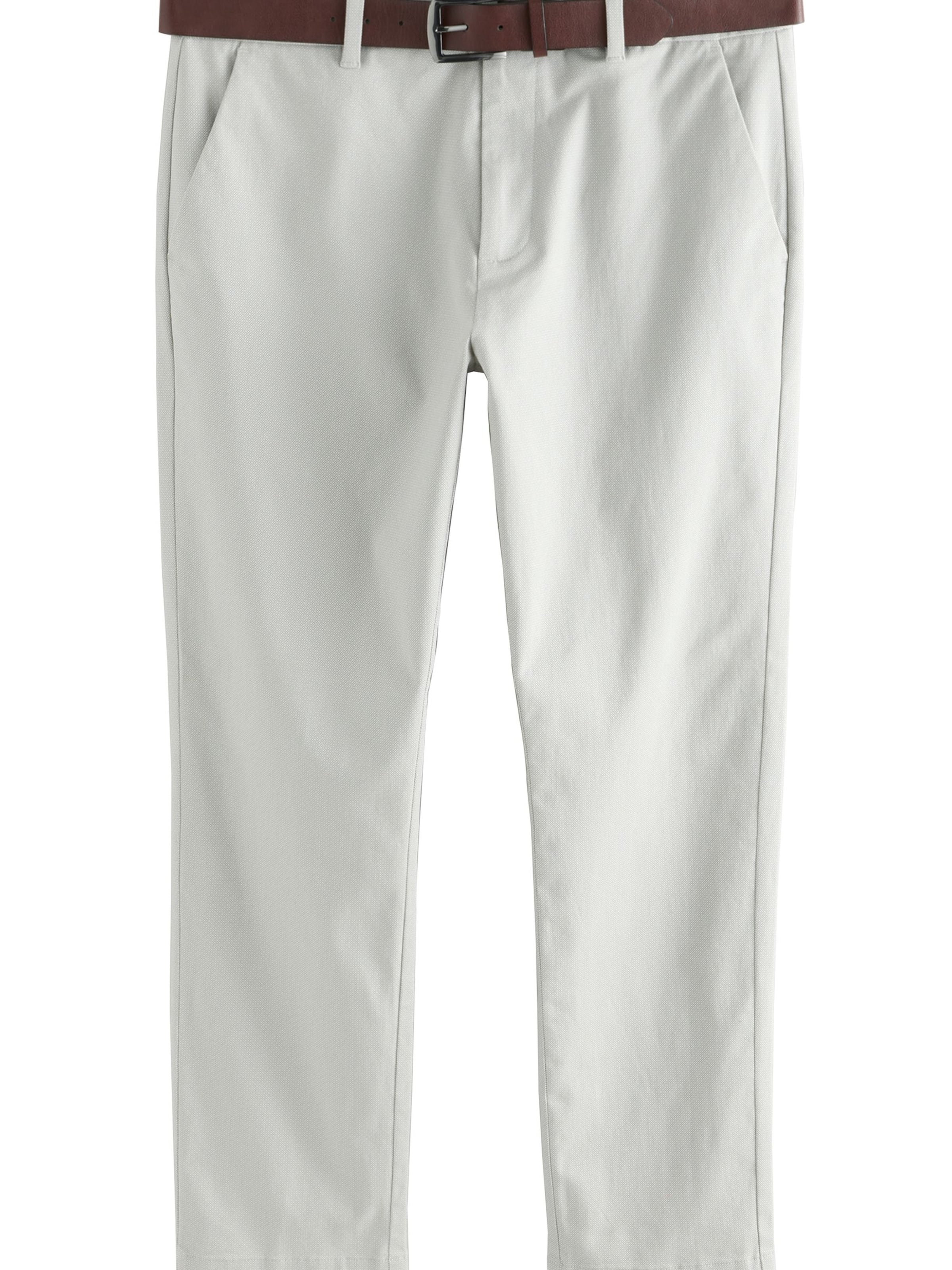 Next Slimfit Chino in Wit: voorkant