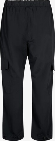 Regular Pantalon cargo 'MONA' Zizzi en noir : devant