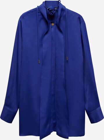 MANGO Blouse 'Dalia' in Blauw: voorkant