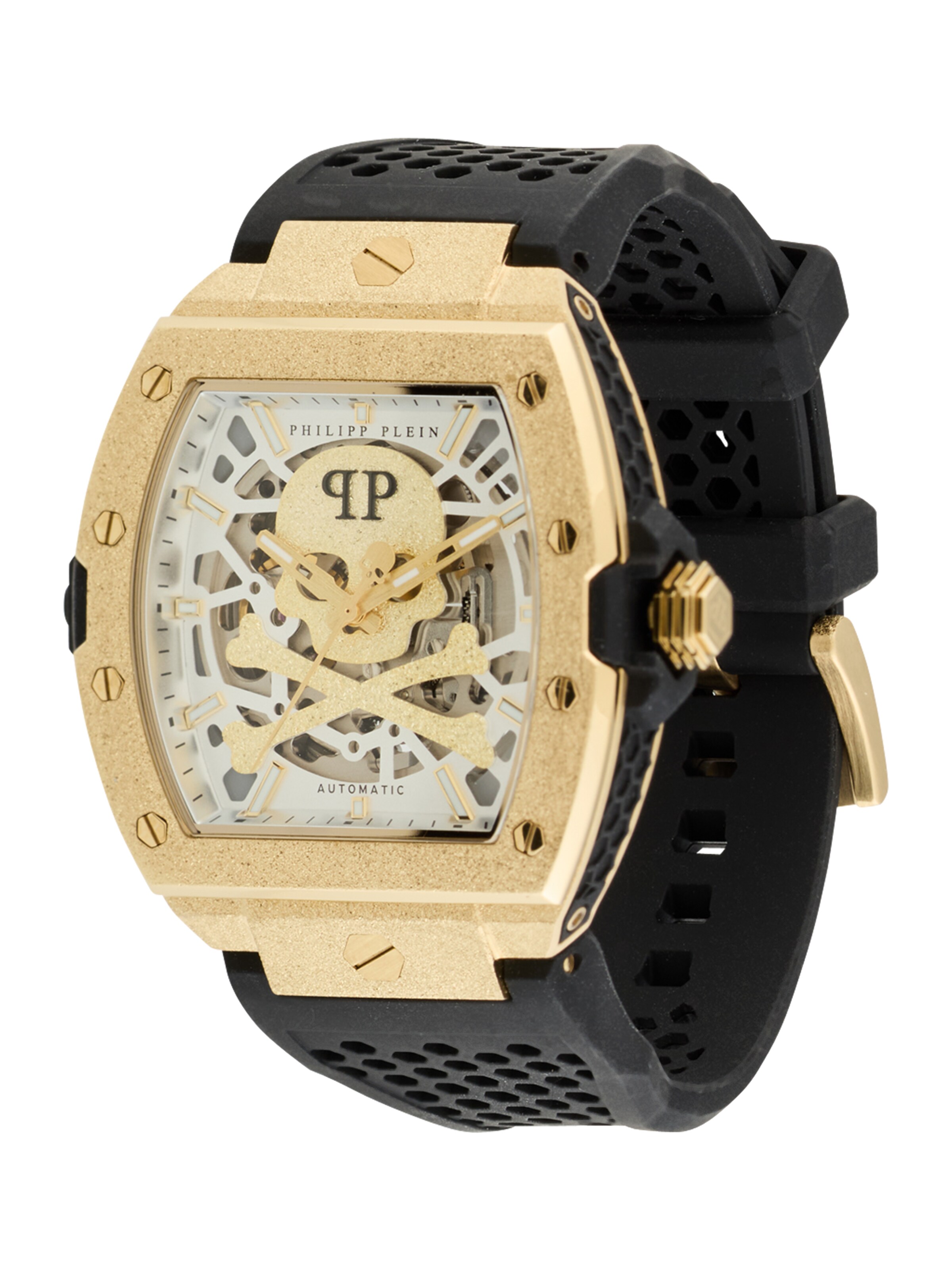 Montre à affichage analogique Philipp Plein Watches en or : devant