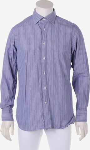 Ermenegildo Zegna Button Up Shirt in M in Blue: front