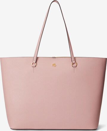 Lauren Ralph Lauren Μεγάλη τσάντα 'Karly' σε ροζ: μπροστά